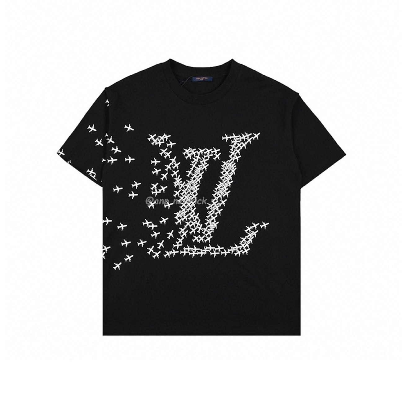 Louis Vuitton 20ss Small Aircraft Logo Printing Short Sleeved T Shirt (2) - www.newkick.vip
